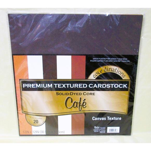 Darico Craft Sheets, Cardstock, Canvas Texture, Autumn Colors, 12 x 12, 20 Pk - Picture 1 of 1